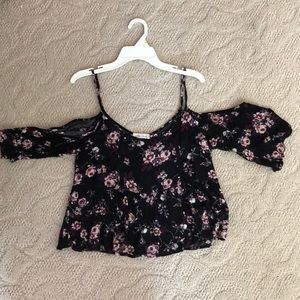 floral off the shoulder top